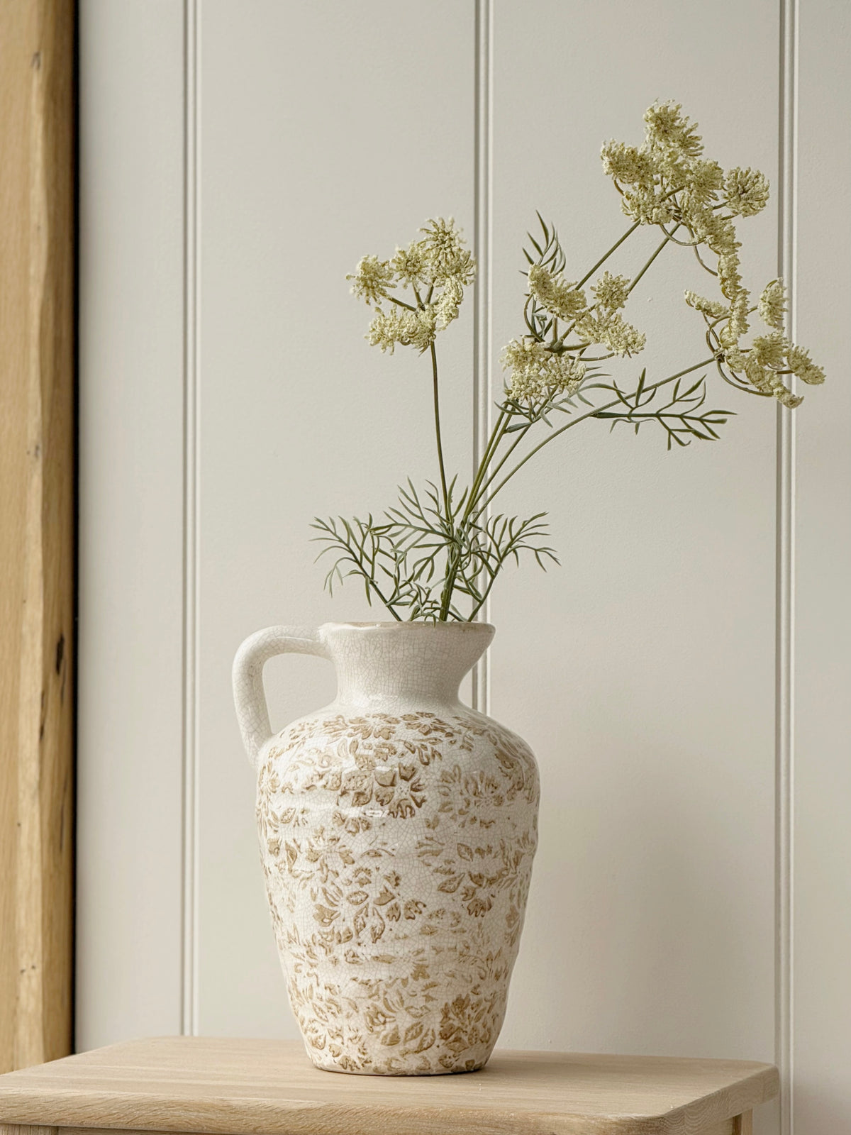Antiqued Queens Annes Lace Spray