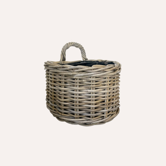 Hanging Wall Basket Lined