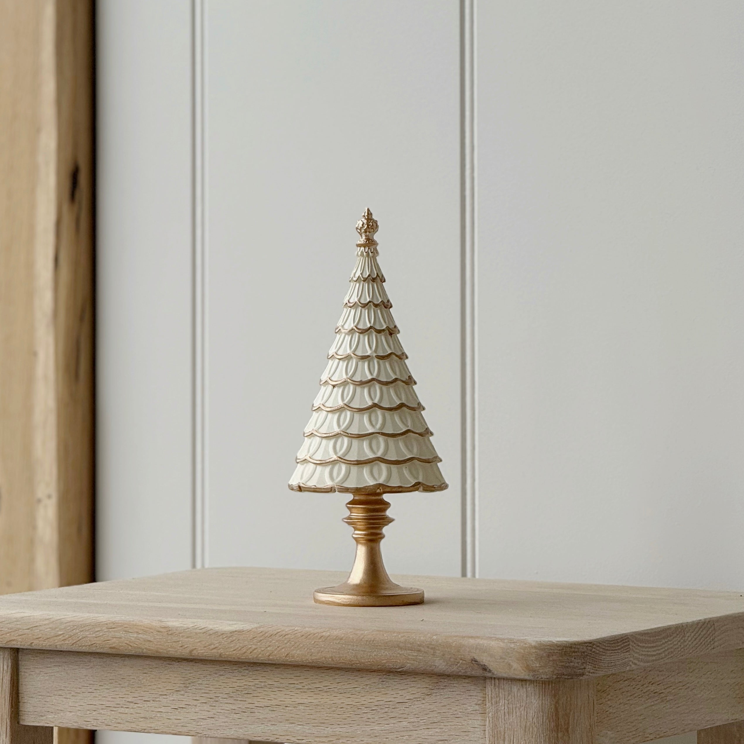Short Antique Cream Christmas Tree