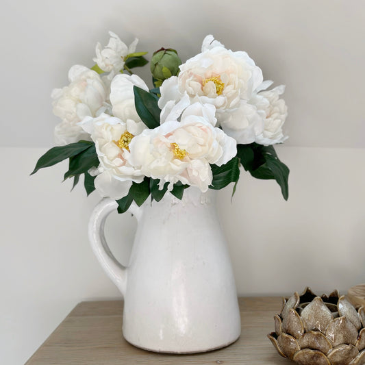 Distressed White Jug