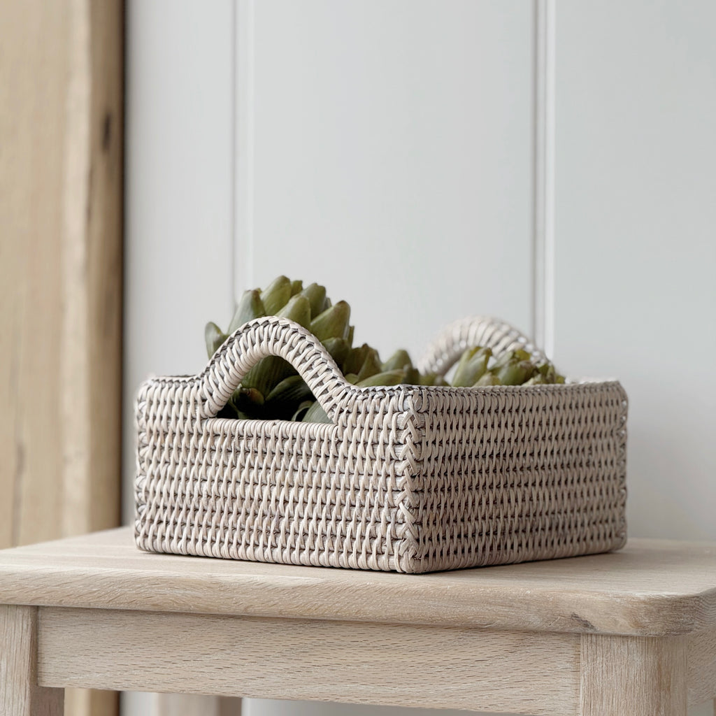 Square Rattan Tray