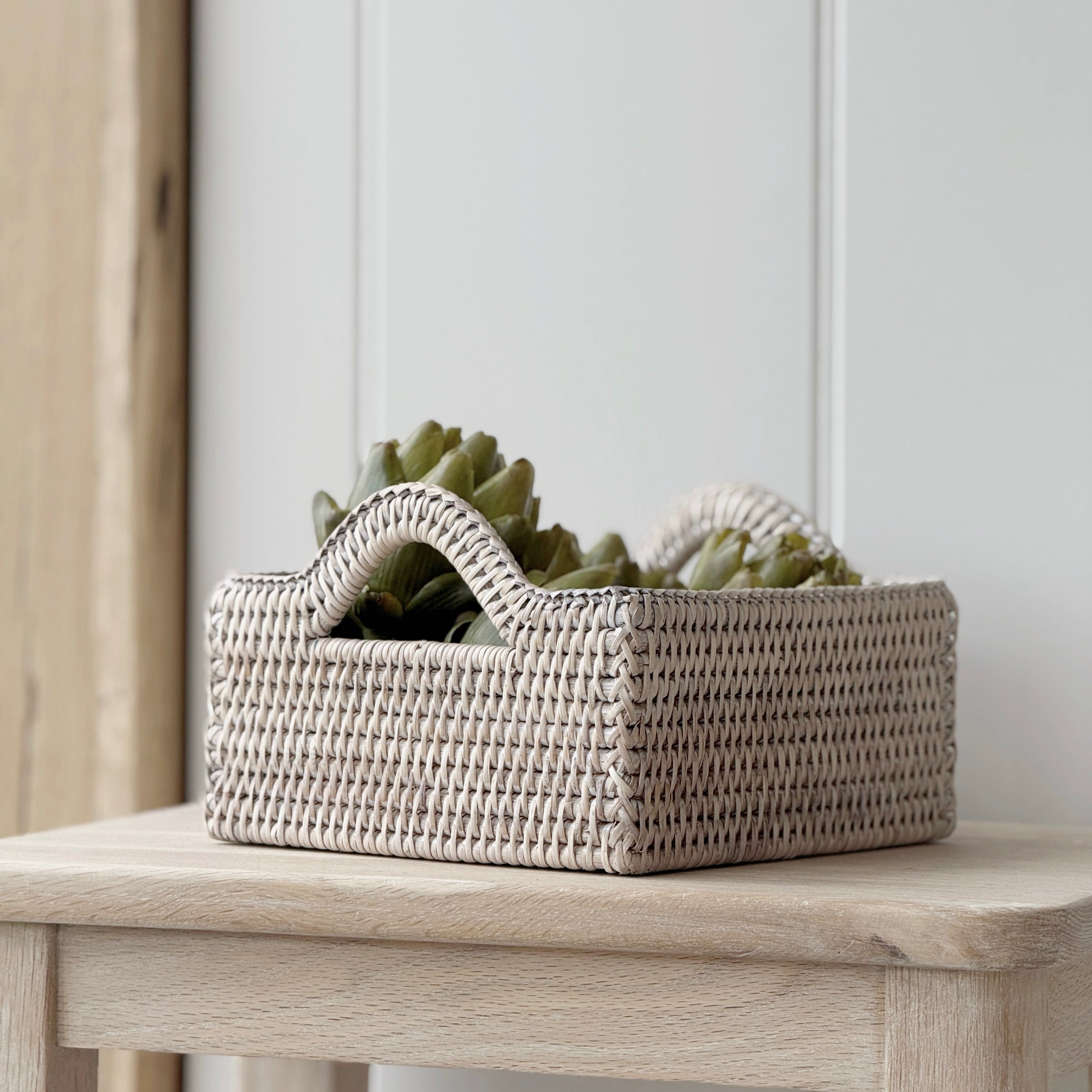 Square Rattan Tray