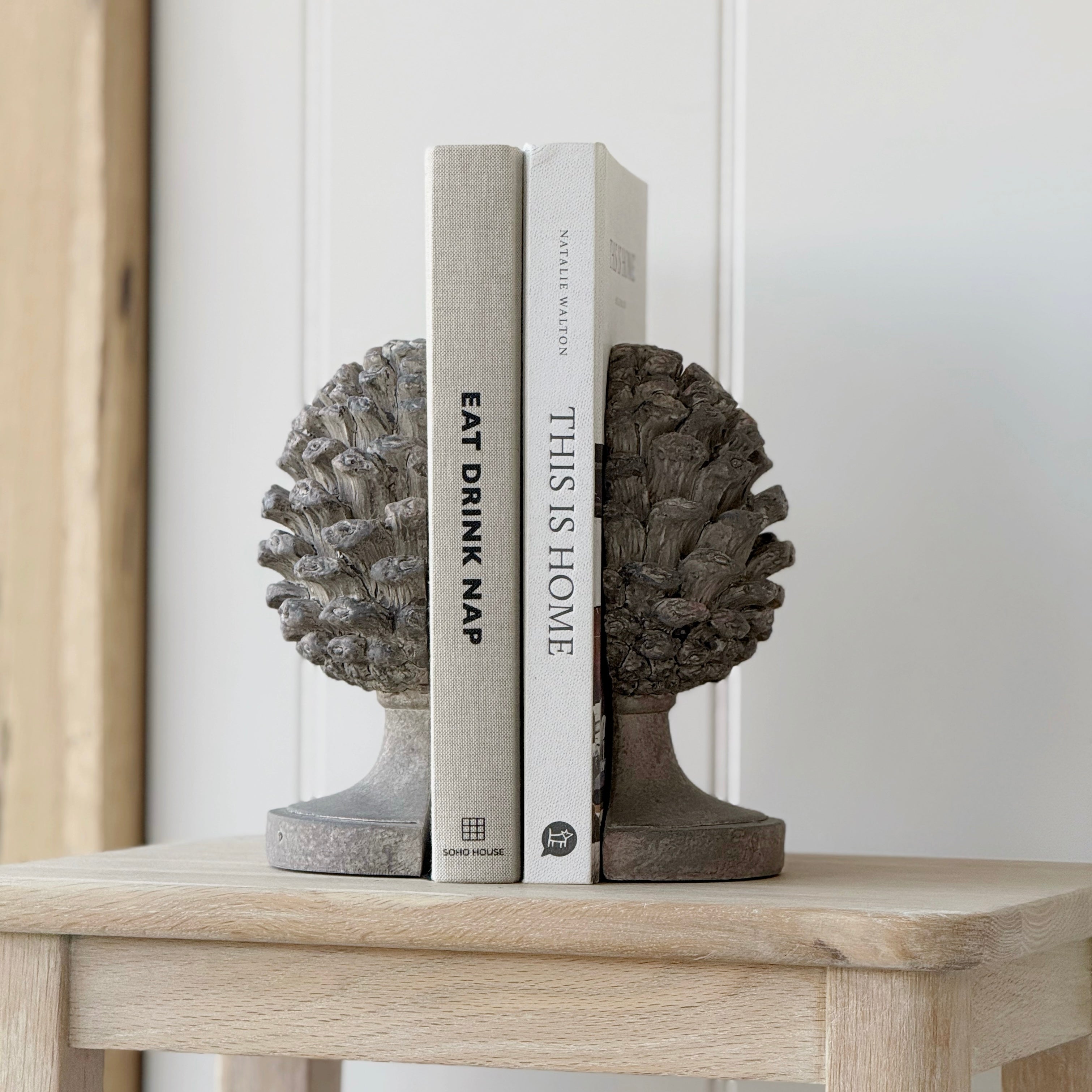 Aged Artichoke Book Ends