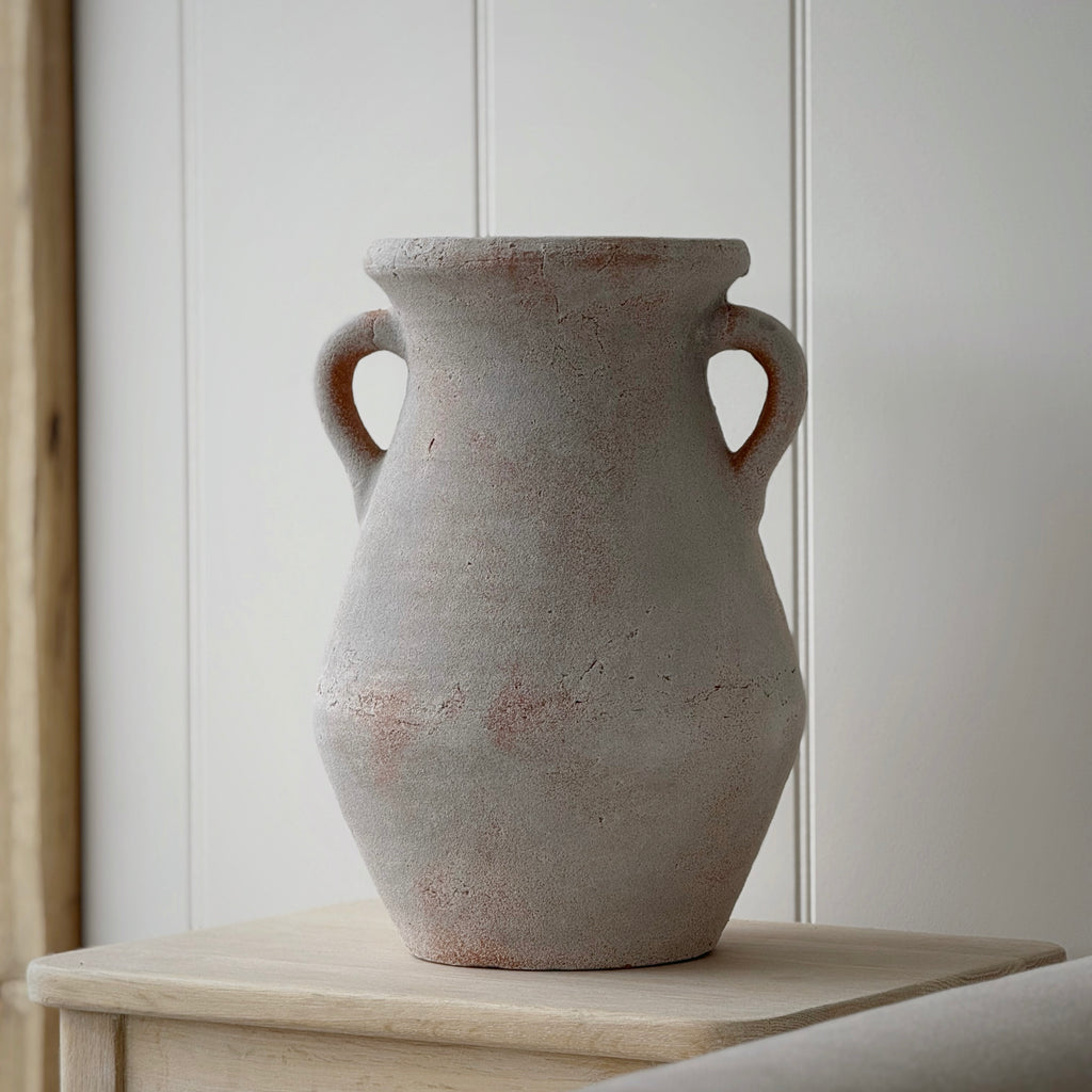 Large Distressed Terracotta Vase