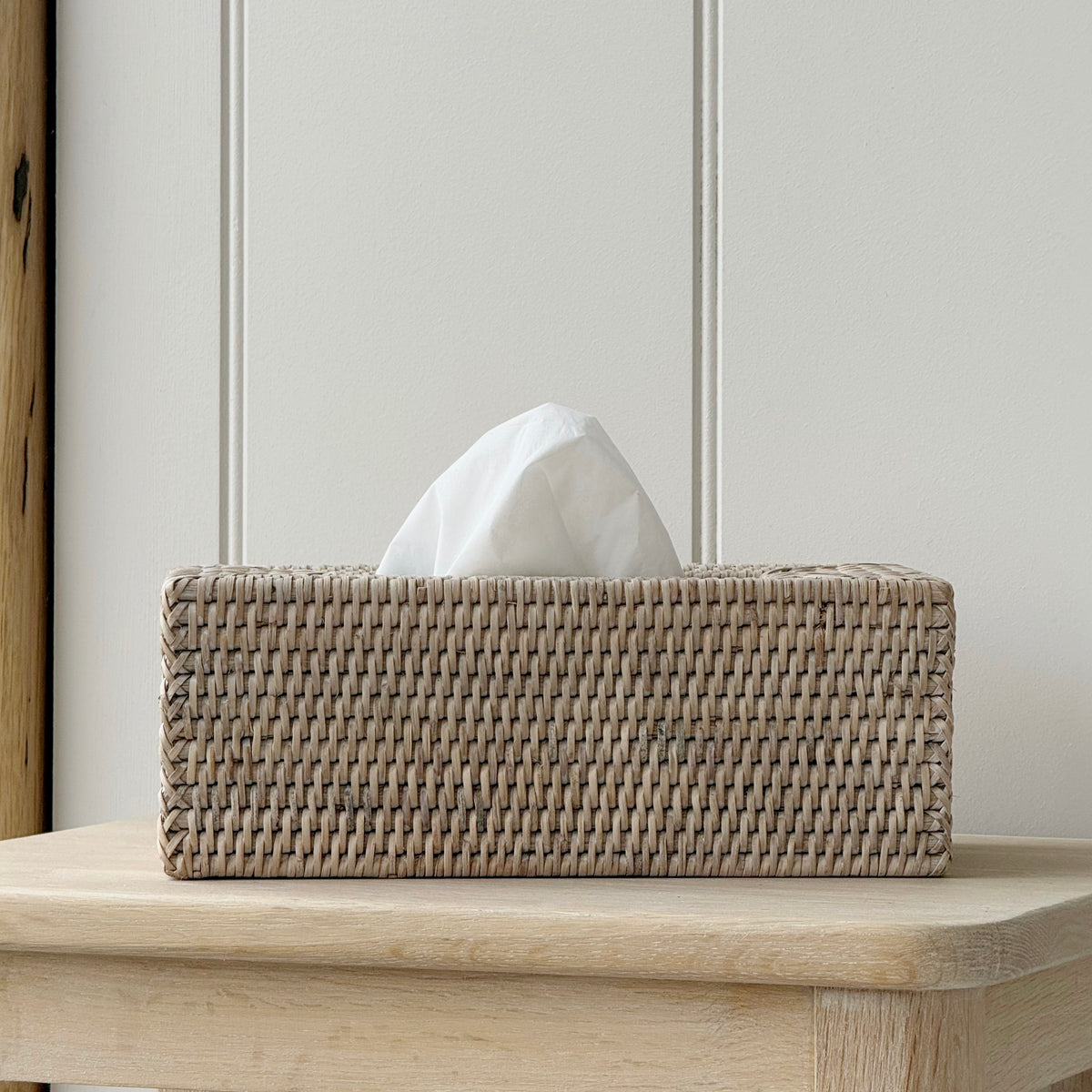 Rattan Rectangle Tissue Box