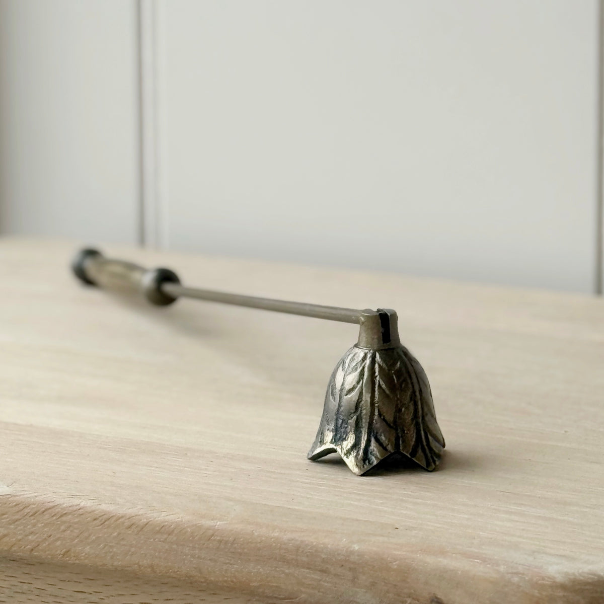 Antique Brass Flower Candle Snuffer