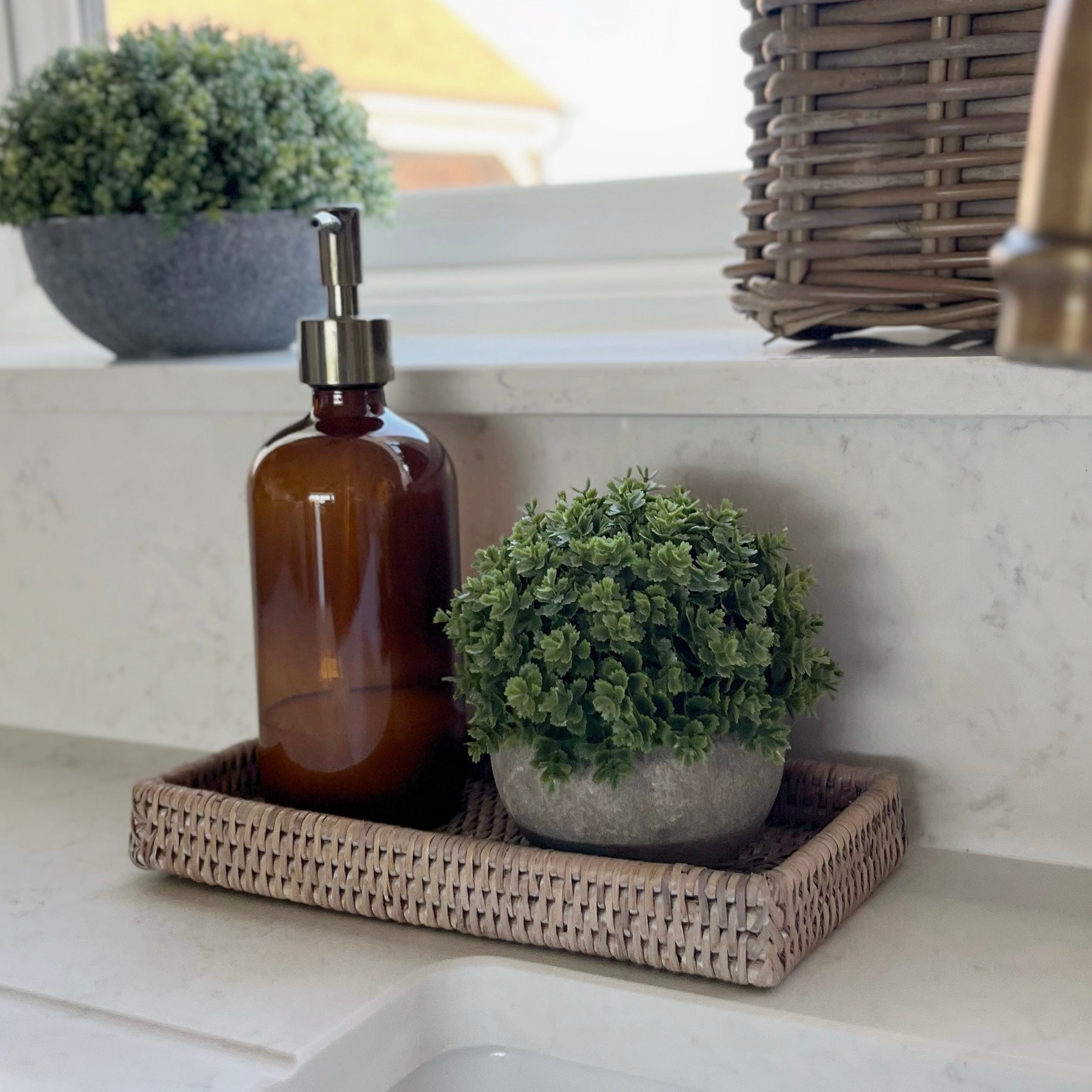 Small Rectangular Rattan Tray