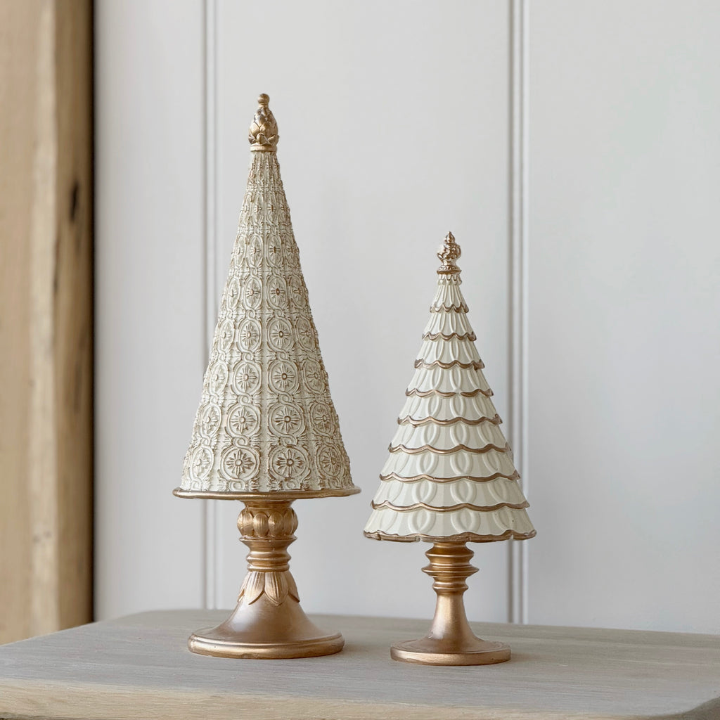 Medium Antique Cream Christmas Tree