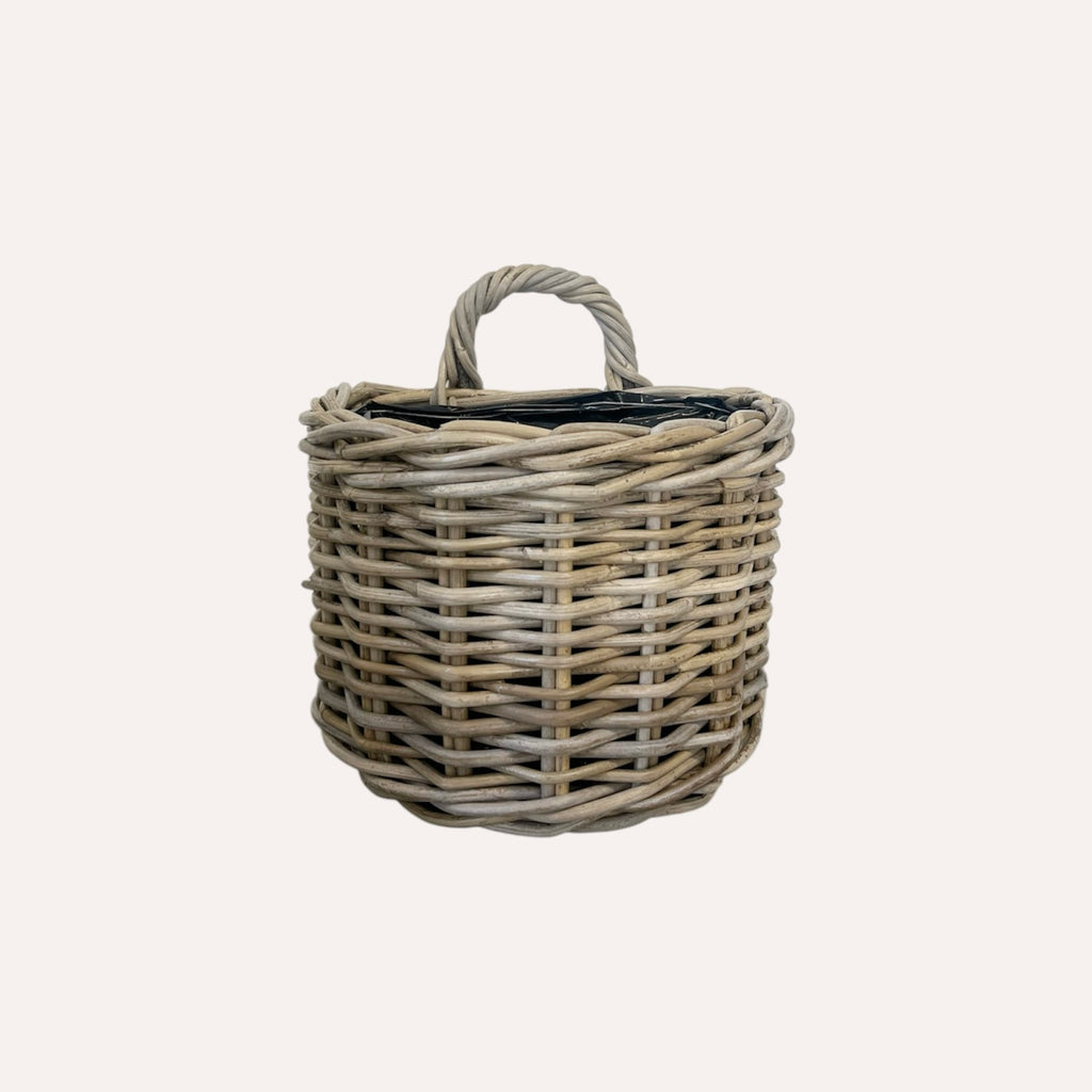 Imperfect Hanging Wall Basket Lined