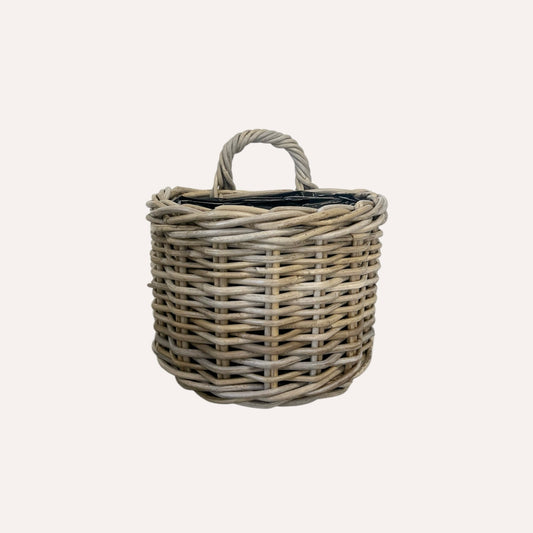 Hanging Wall Basket Lined