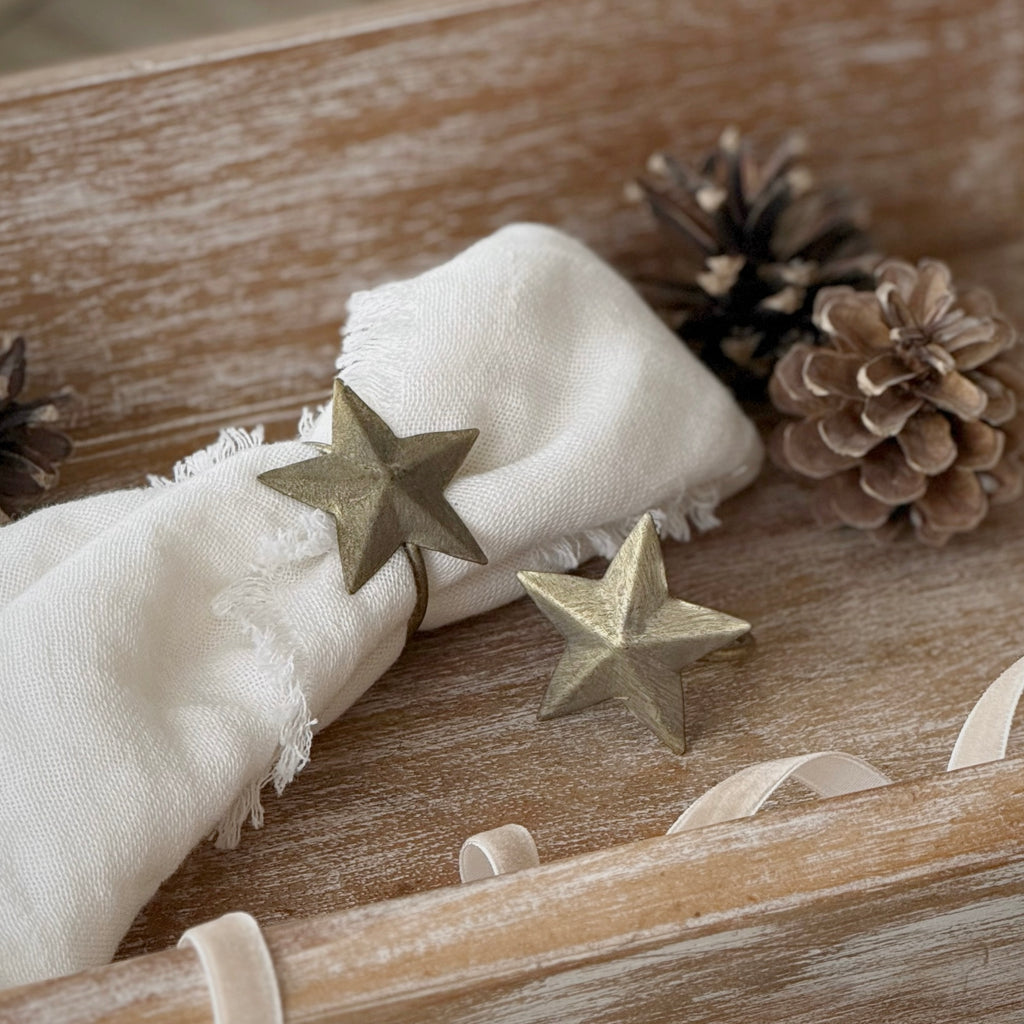 Set Of 2 Star Napkin Rings