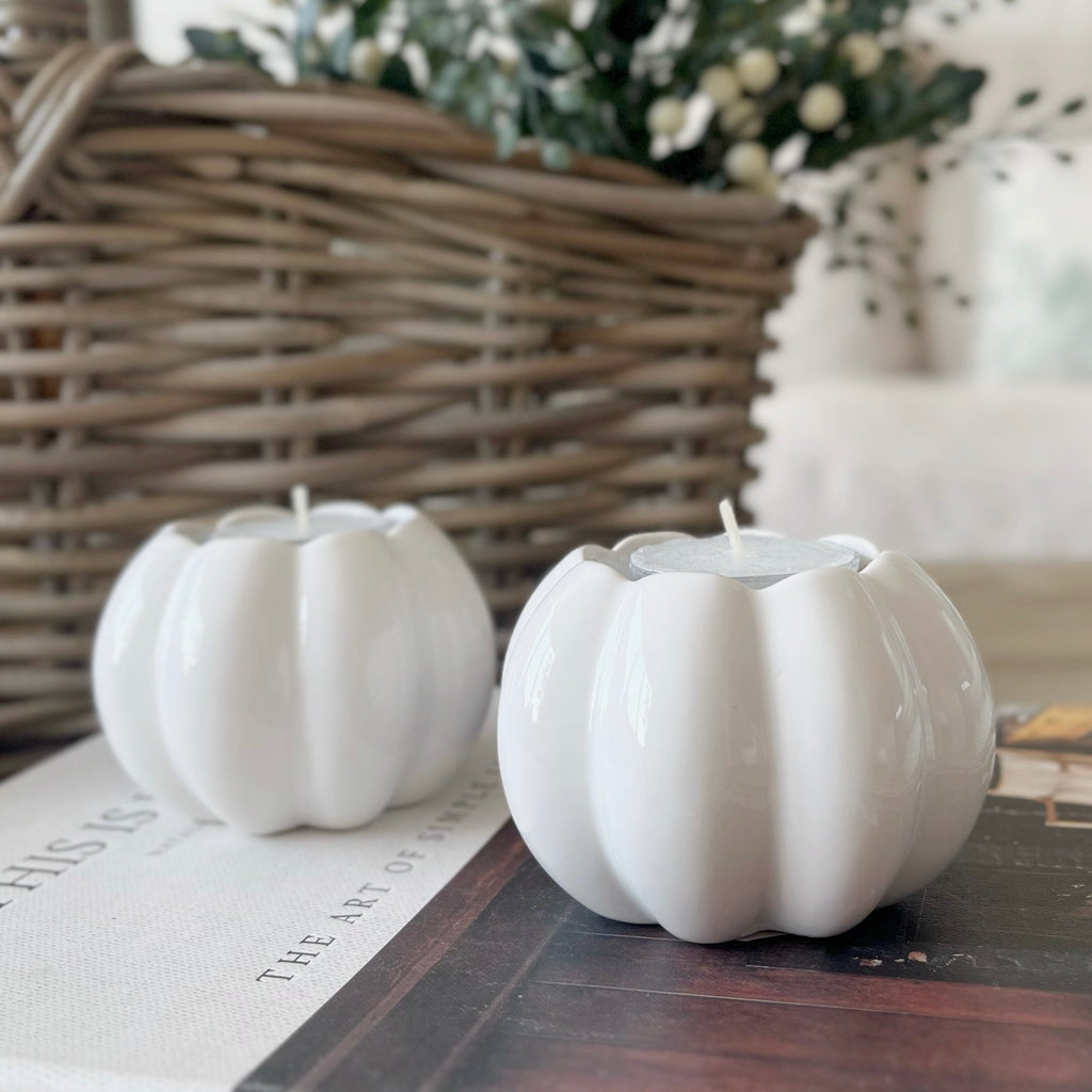 Set of Pumpkin T-Light Holder’s