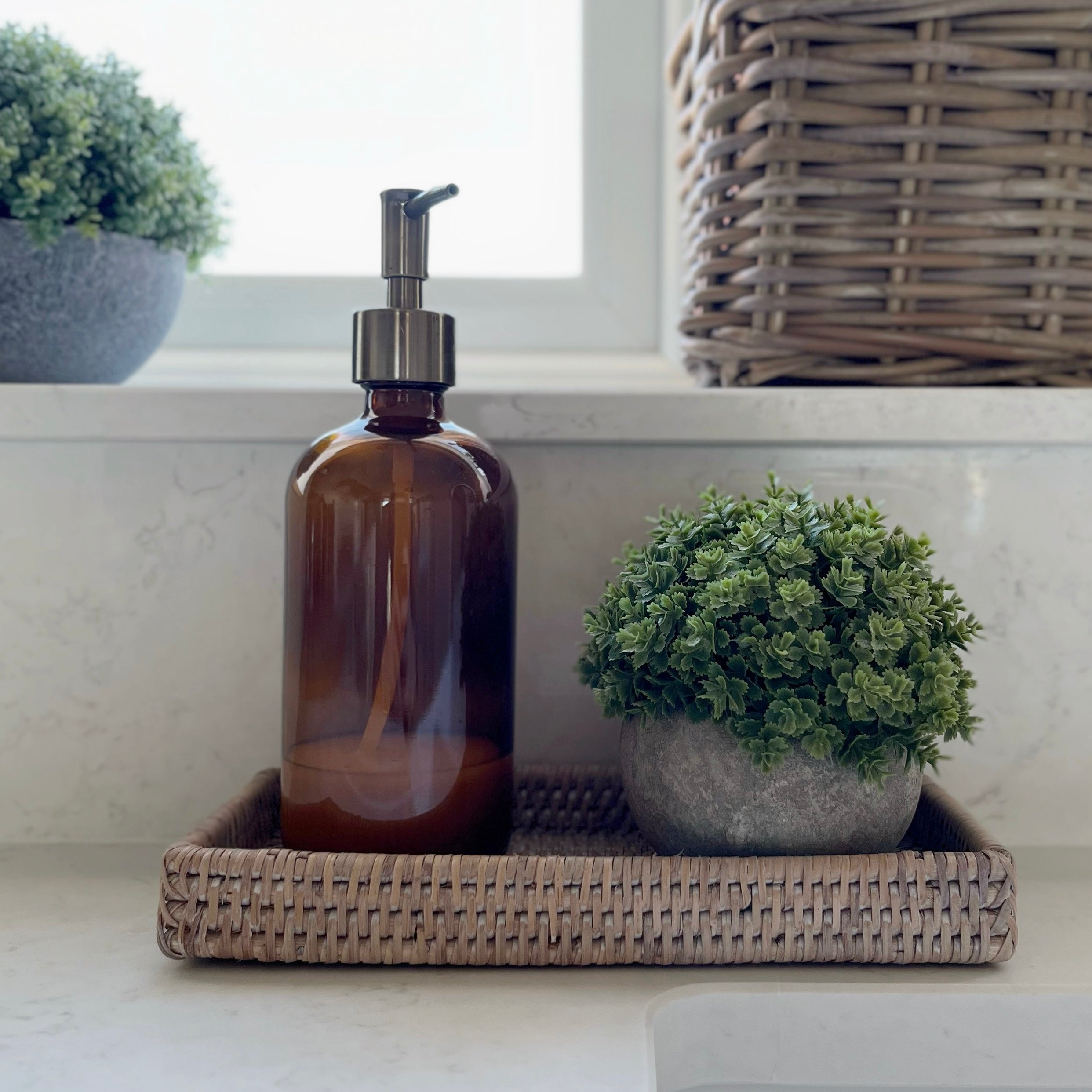 Small Rectangular Rattan Tray