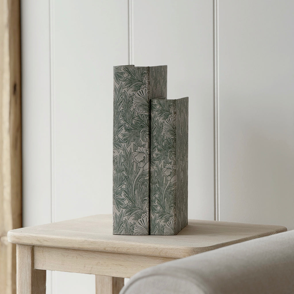 Set Of 2 Floral Book Boxes