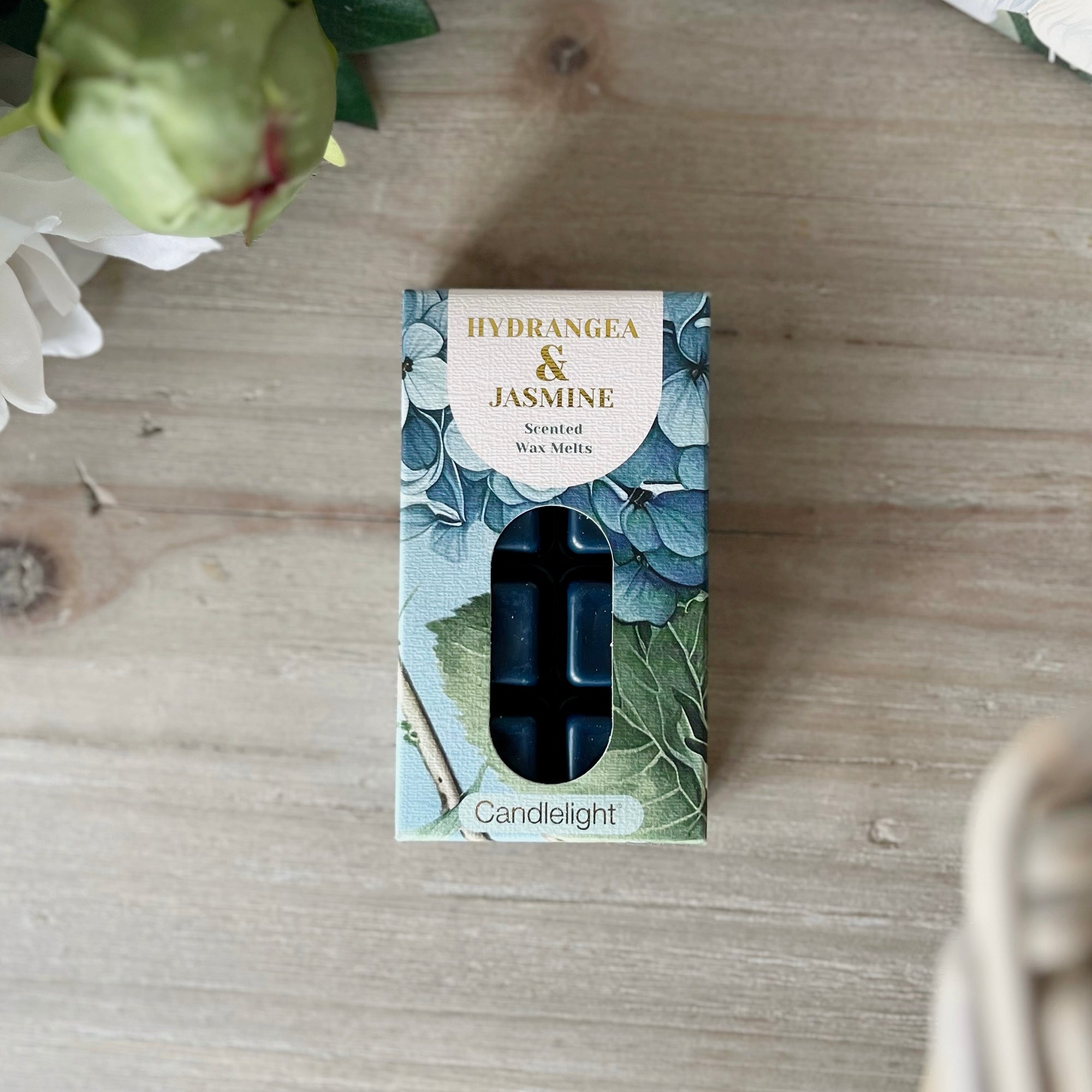 Pack of 8 Wax Melts Hydrangea & Jasmine
