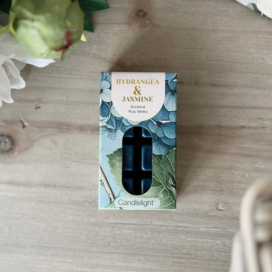 Pack of 8 Wax Melts Hydrangea & Jasmine