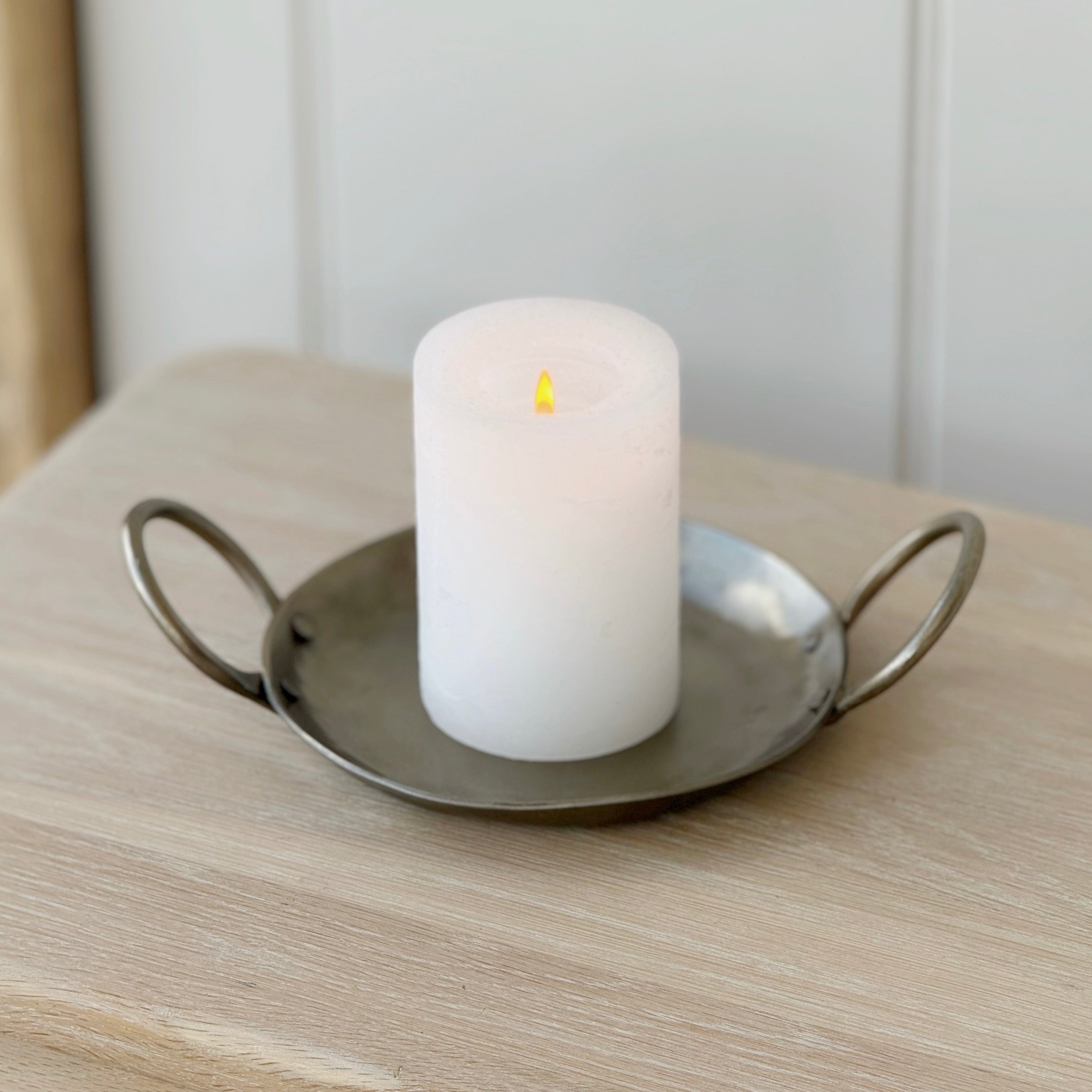 Forged Round Candle Plate