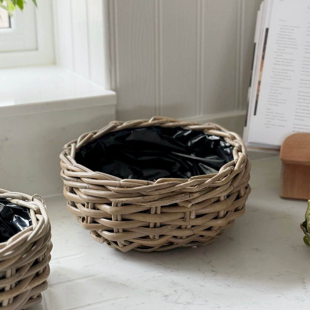 Rattan Round Planter
