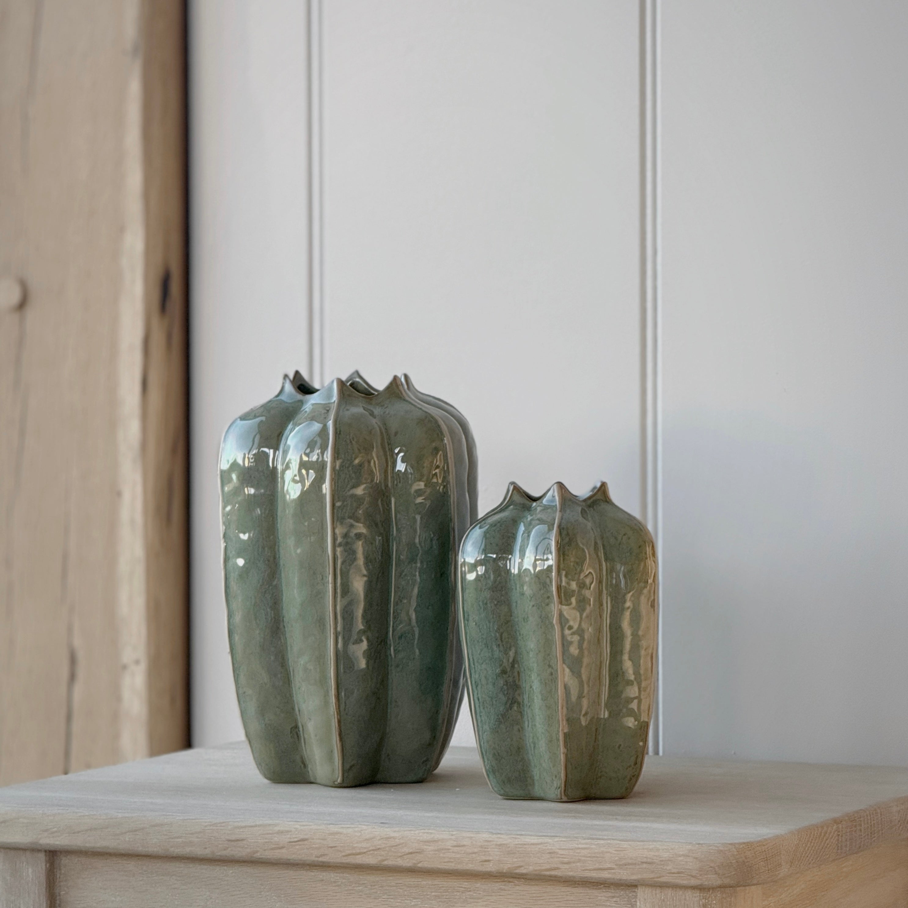Short Green Pod Vase