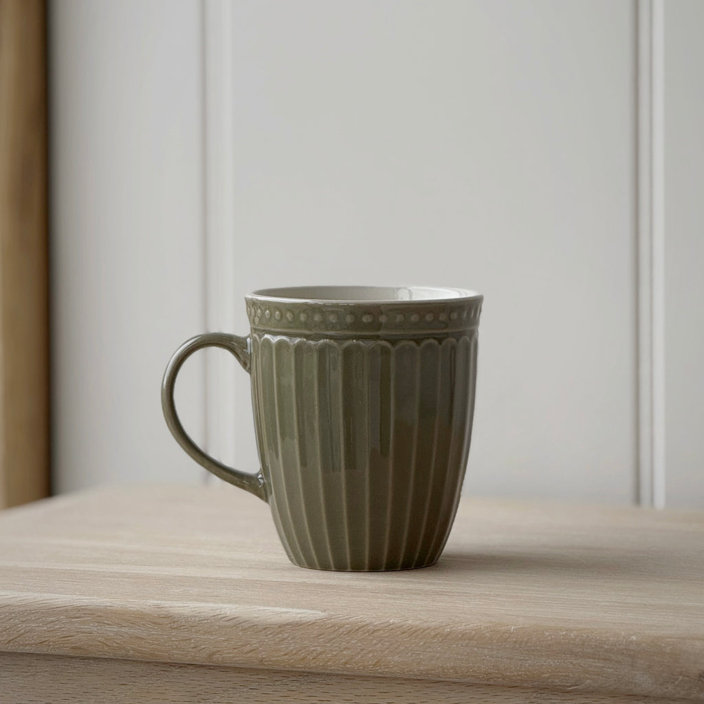 Green Pembroke Stoneware Mug