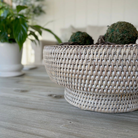 Rattan Round Bowl