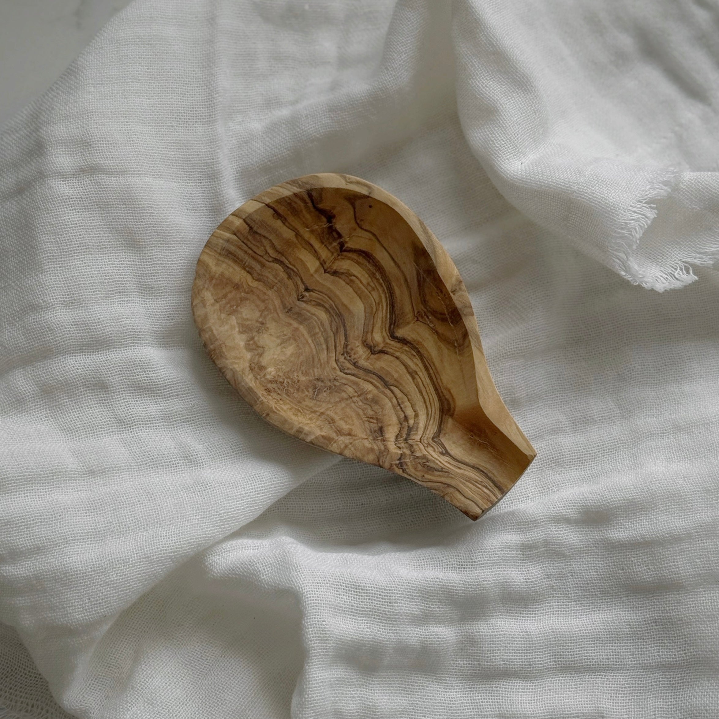 Olive Wood Spoon Holder