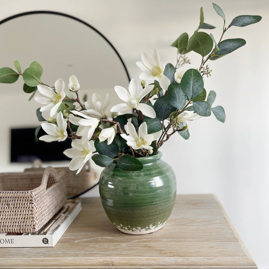 Olive Squat Vase