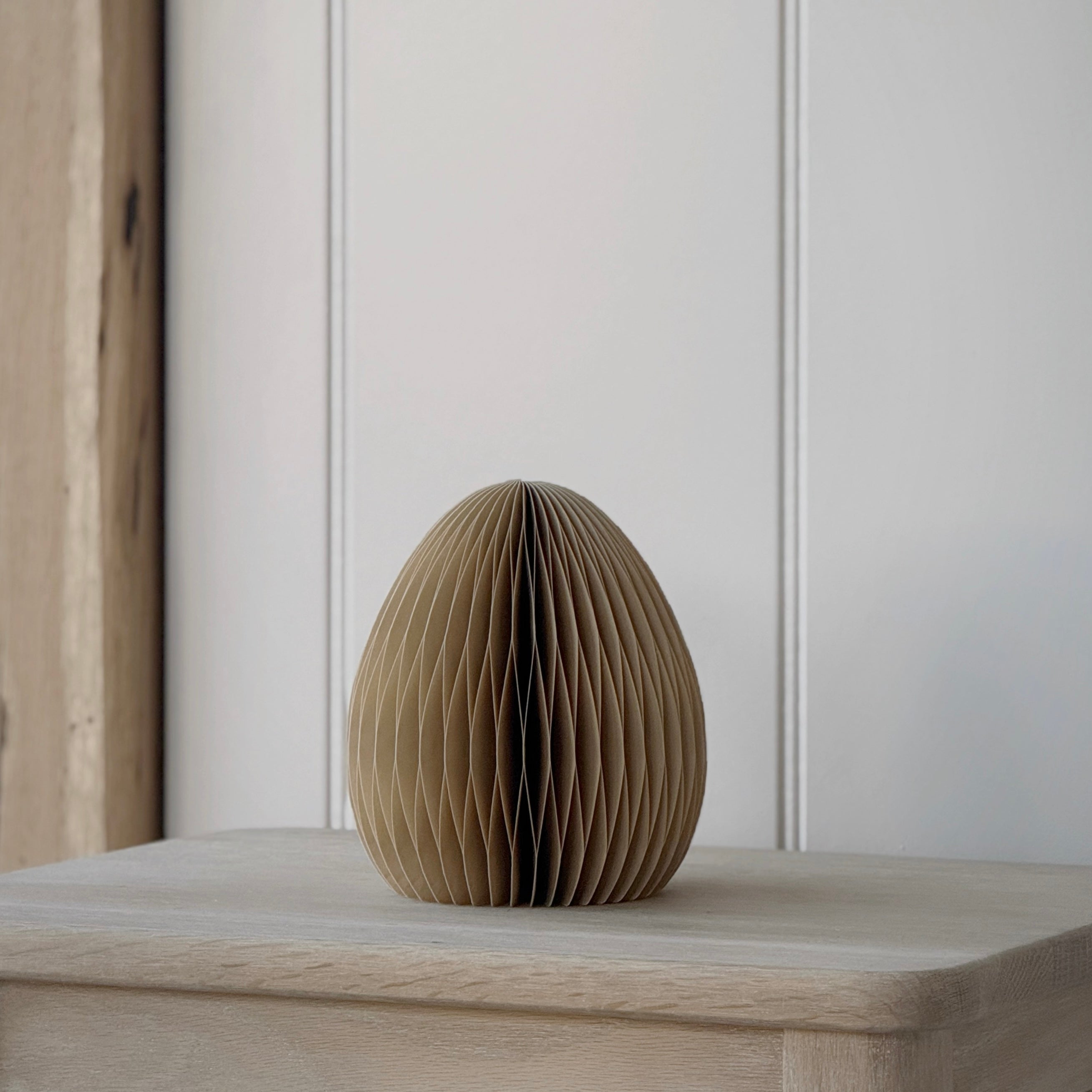 Large Caramel Paper Egg