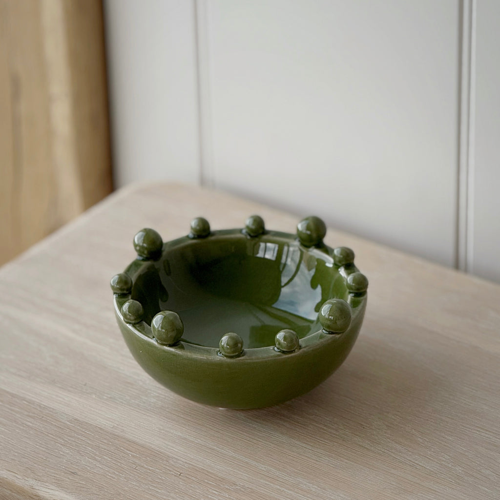 Green Trinket Bobble Bowl