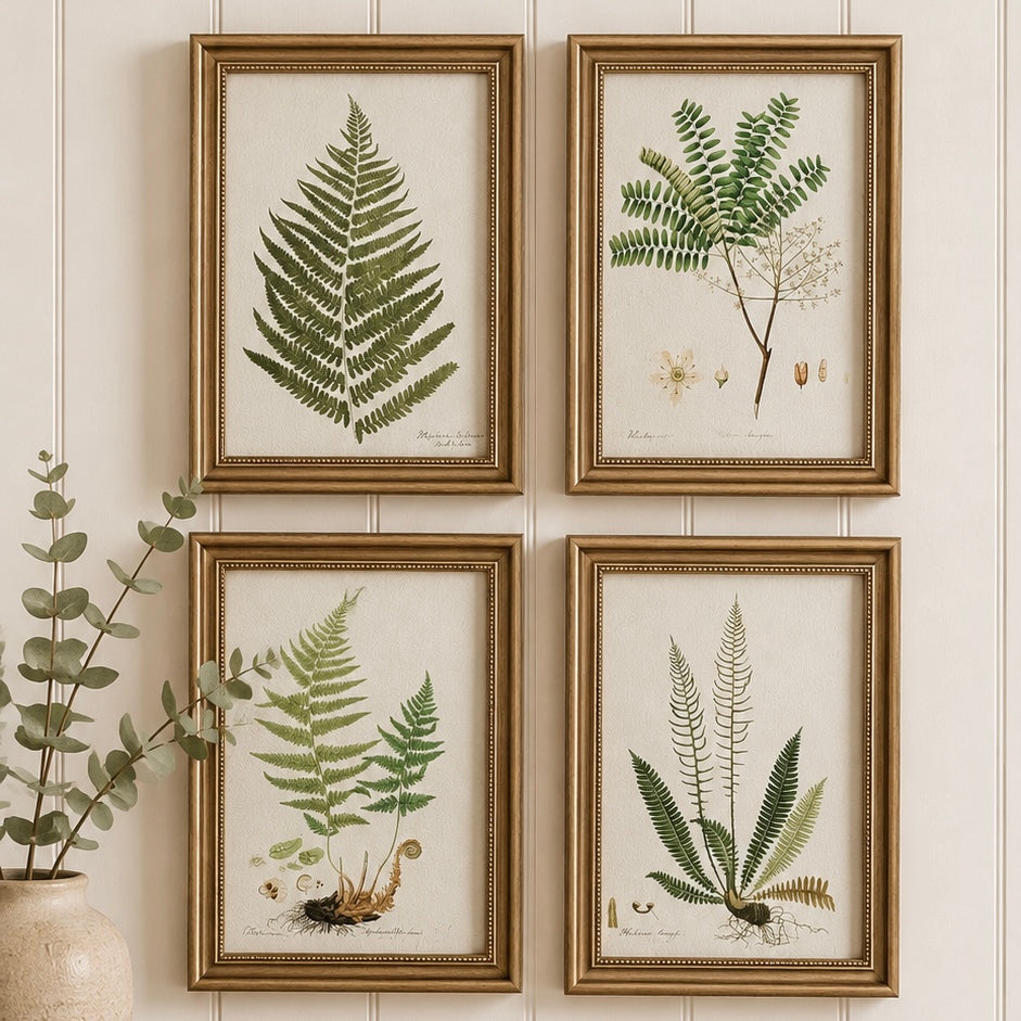 Set Of 4 Framed Ferns