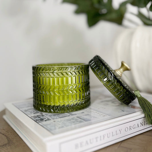 Green Patchouli & Wood Candle