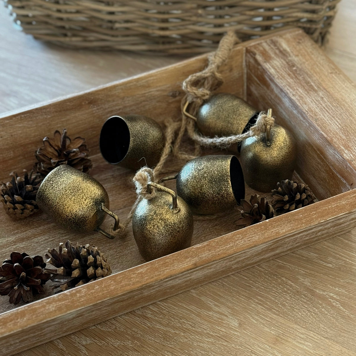 Gold Hanging Cow Bells