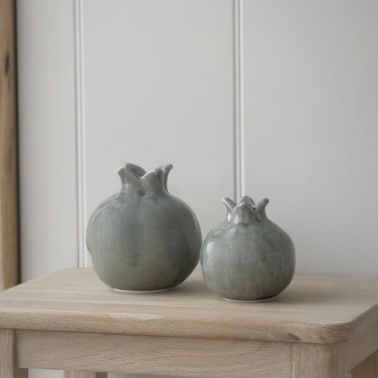 Set Of 2 Pomegranate Sculpture