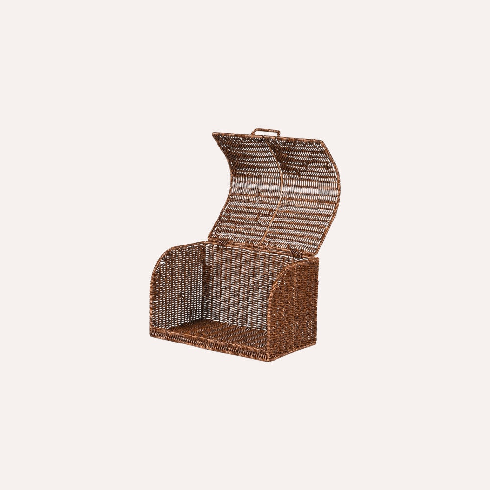 Faux Rattan Bread Basket
