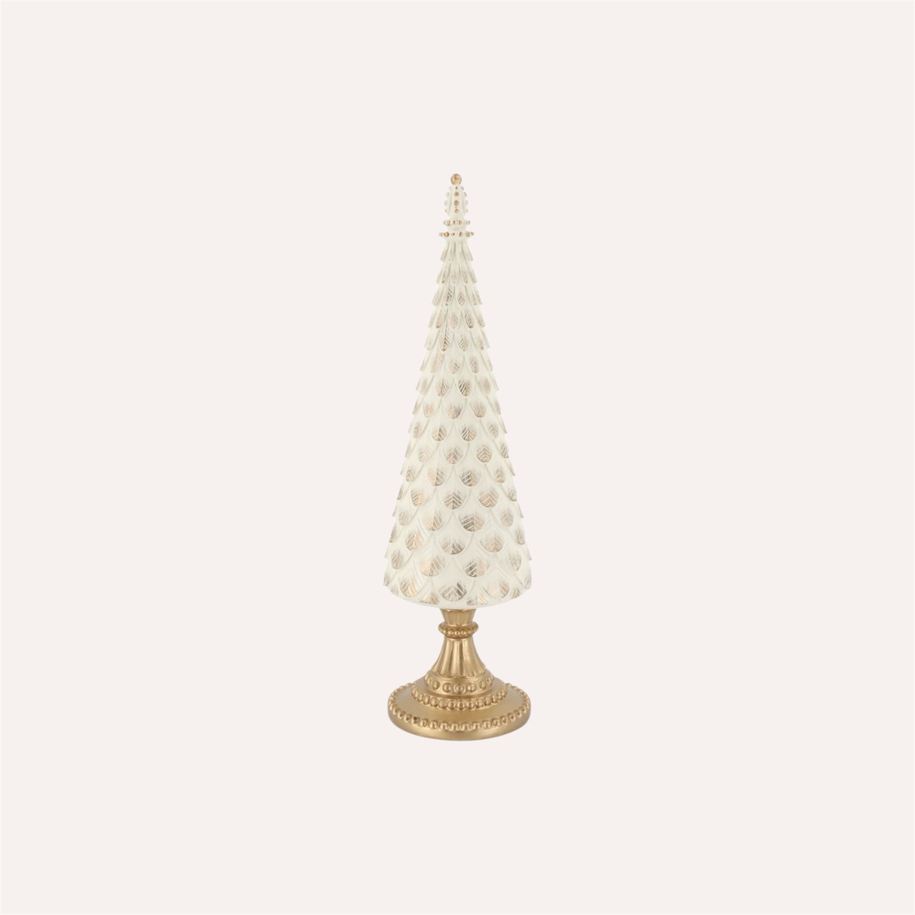 Tall Antique Cream Christmas Tree