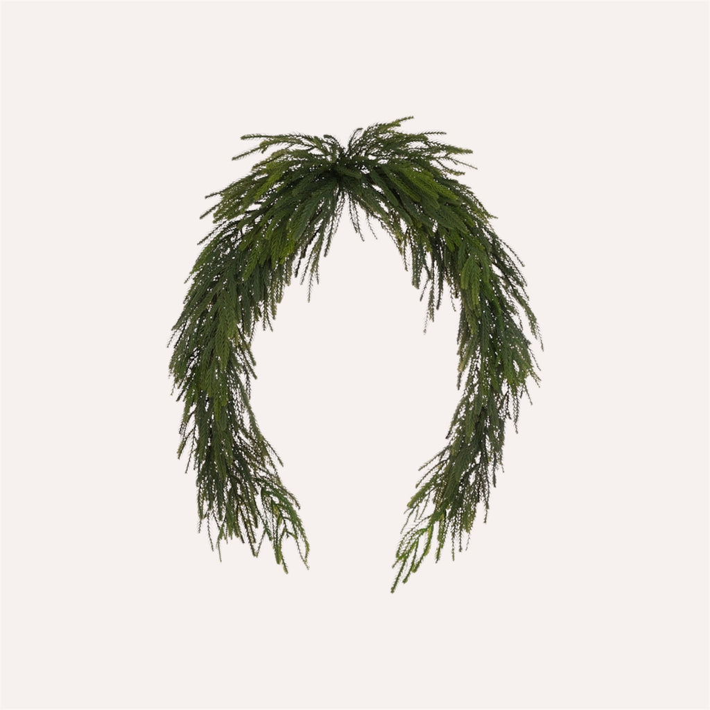 Large Waxed Pine Swag Garland