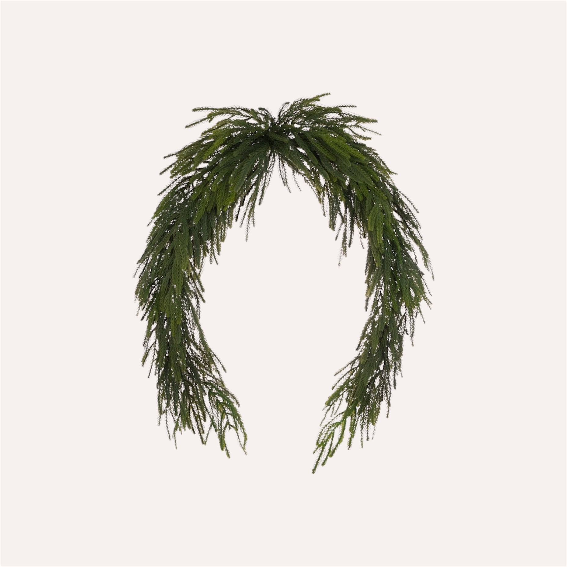 Large Waxed Pine Swag Garland