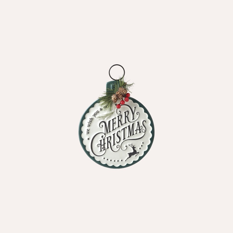 Merry Christmas Bauble Sign