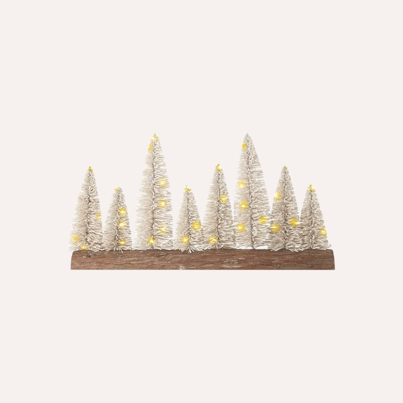 LED White Fir Forest Scene