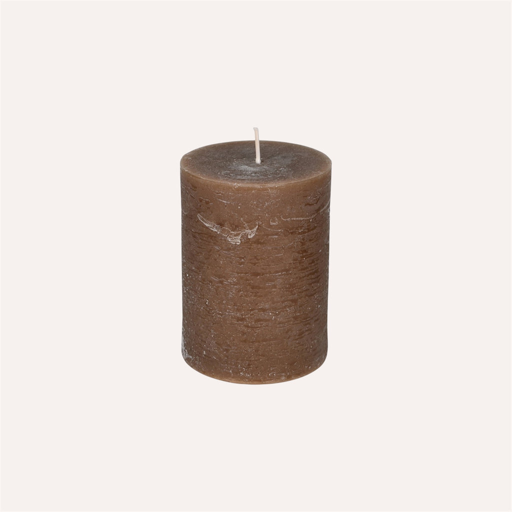 Mocha Pillar Candle