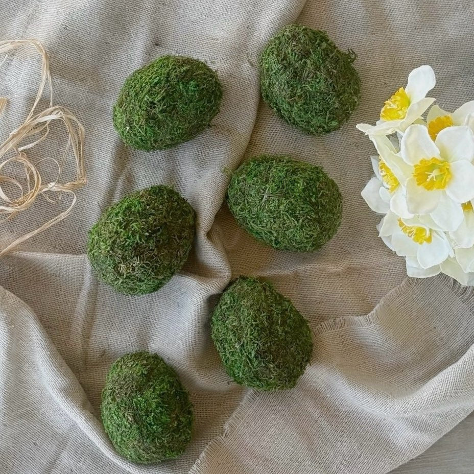 6 Green Moss Eggs