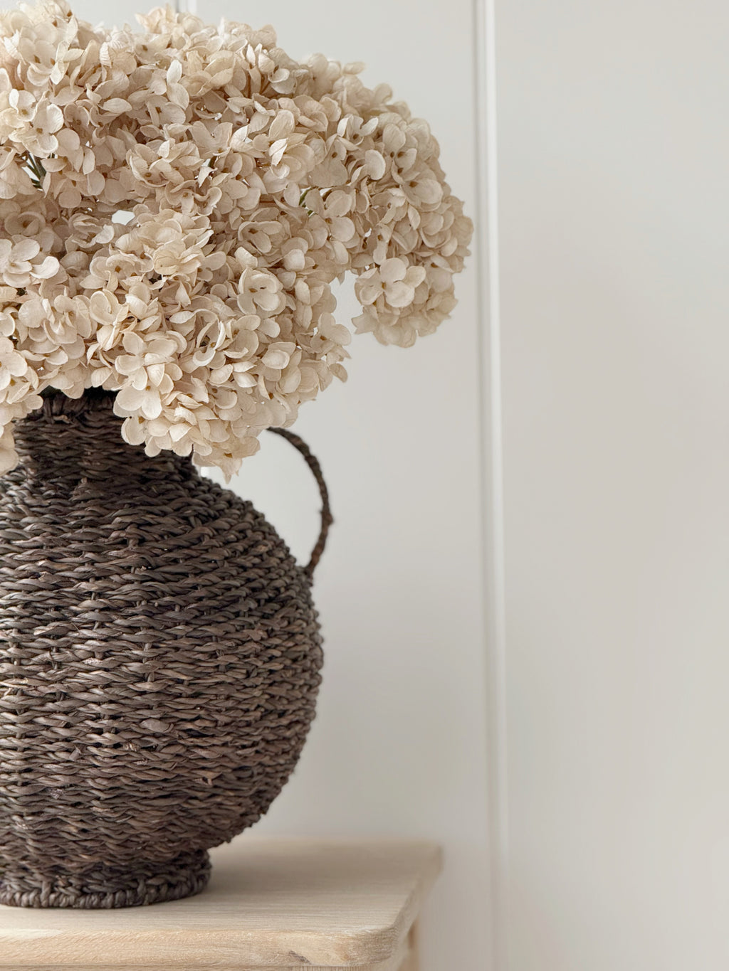 Antiqued Cream Hydrangea