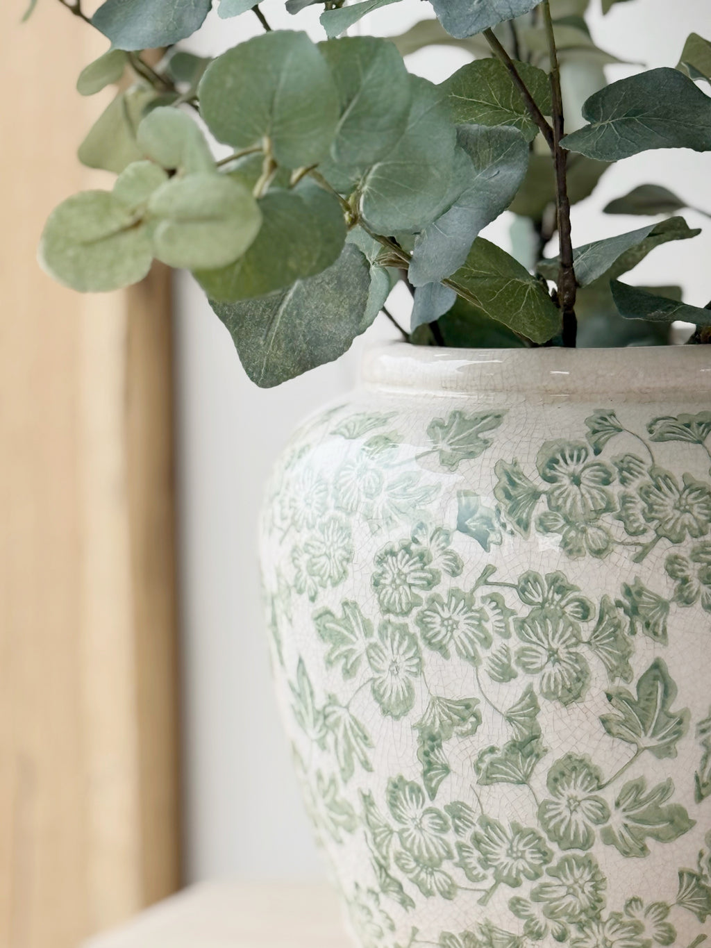 Green Clover Ople Vase
