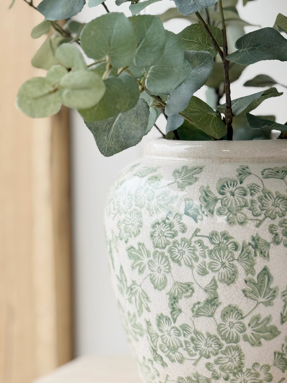 Green Clover Ople Vase