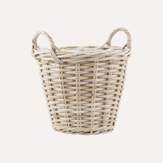 Lined Rattan Basket