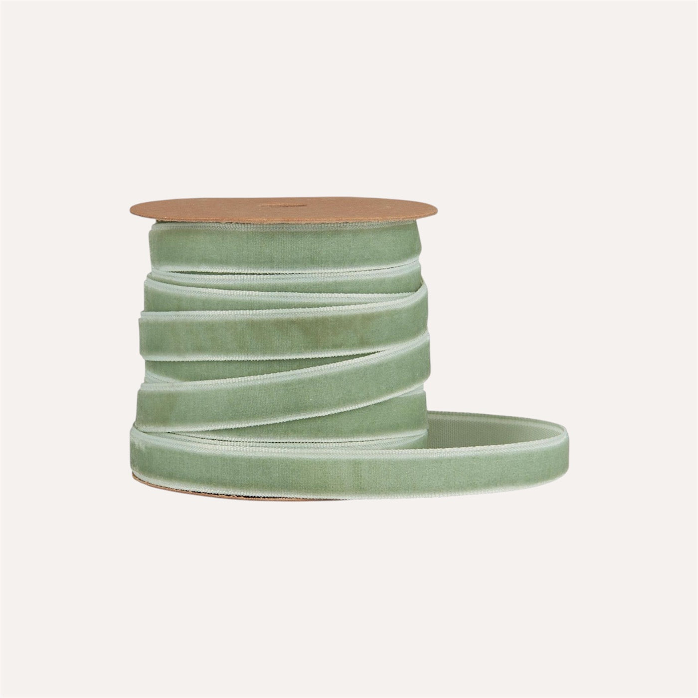 Sage Velvet Ribbon