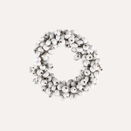 Set Of 2 White Berry Napkin Rings