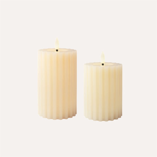 Cream LED Candle