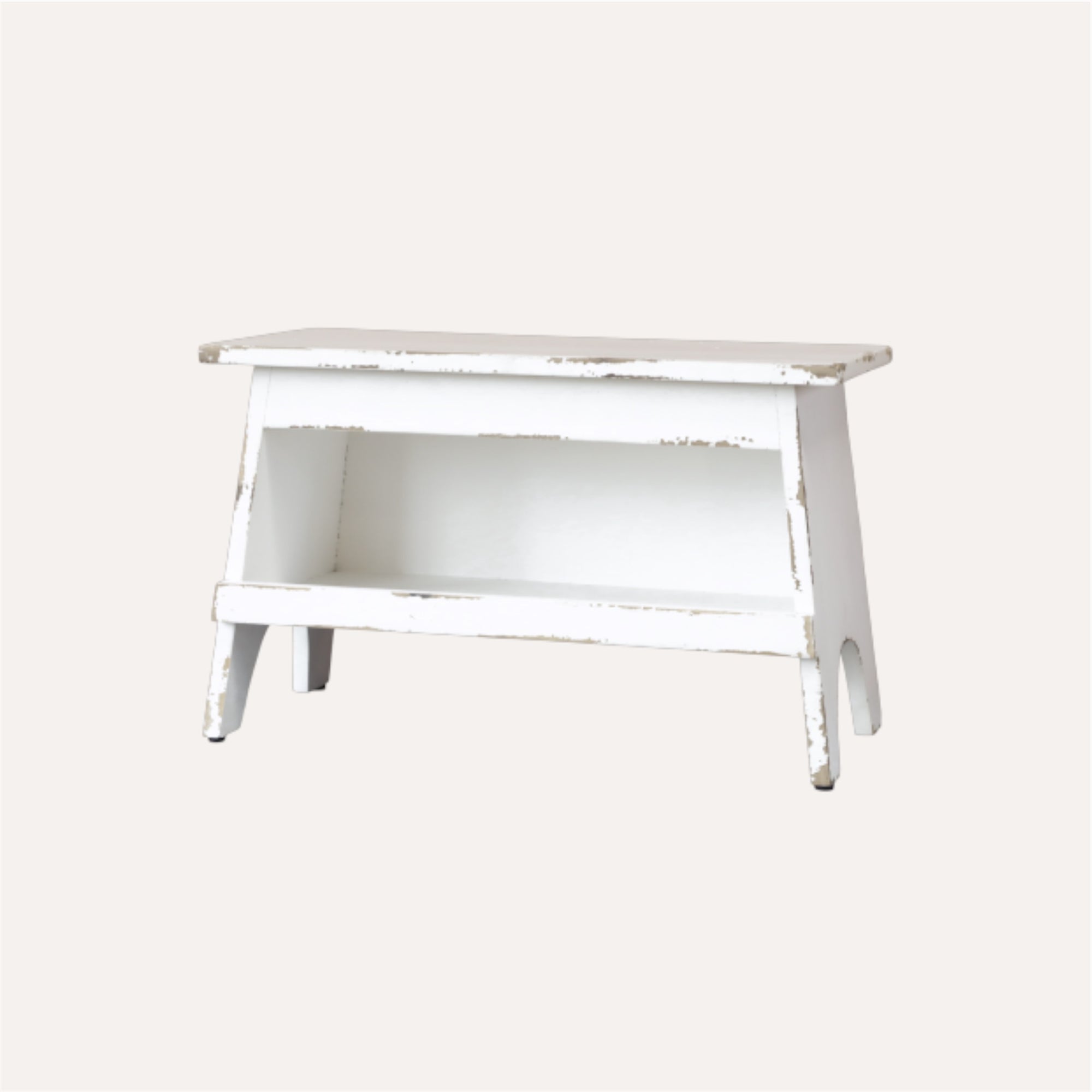 Antique Bench With Shelf