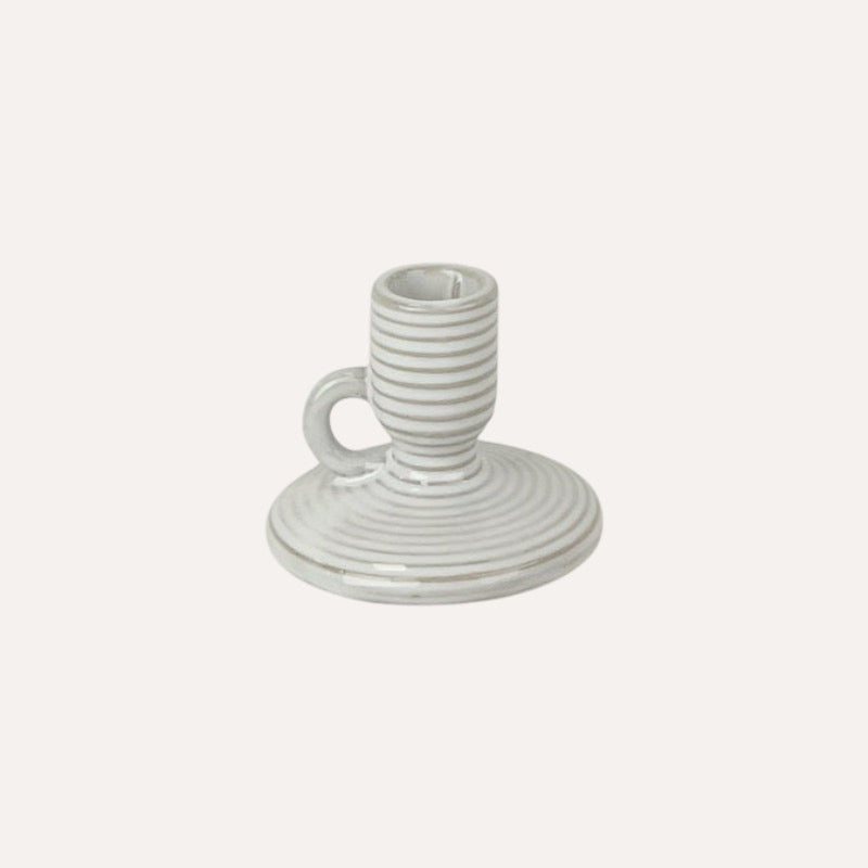 Ribbed Candle Holder